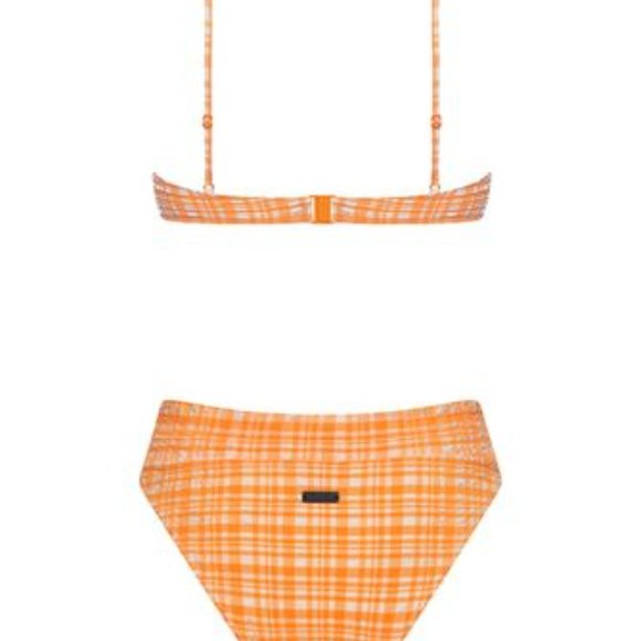 TRIANGL Charlotte Neon Check Bikini Set RARE NWOT - Picture 5 of 13